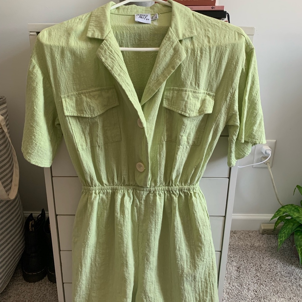Princess polly green romper playsuit